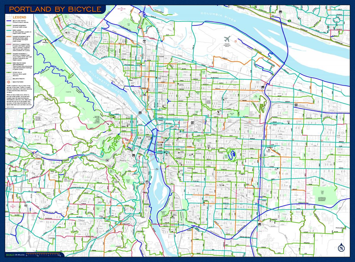 քարտեզ Portland Օրեգոն քարտեզի վրա