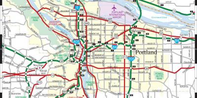 Քարտեզ Portland եւ Արեւմտյան երկաթուղու